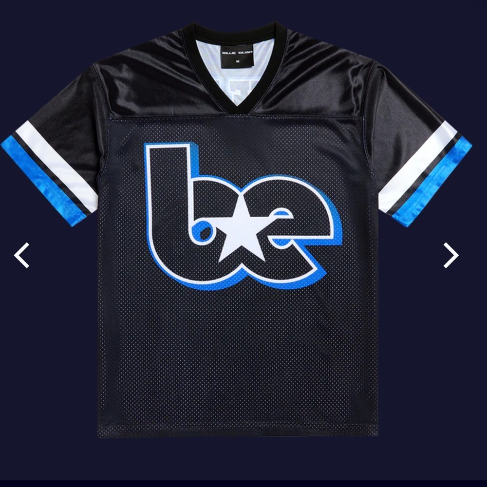 Billie Eilish Be Blue Hit Me Hard and Soft: The Tour Black Jersey Size Small - Picture 2 of 11